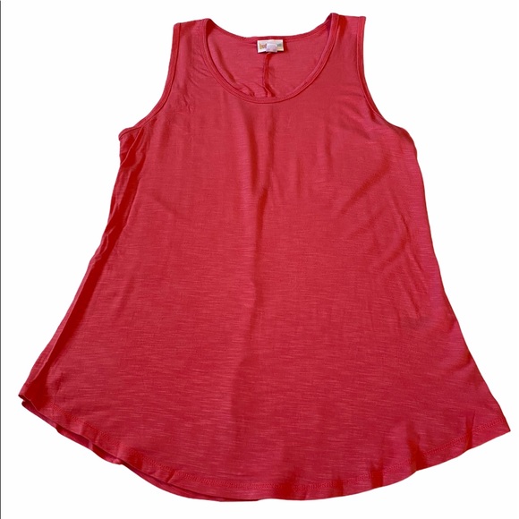 LuLaRoe TANK TOP Solid Coral NWT - Picture 4 of 16